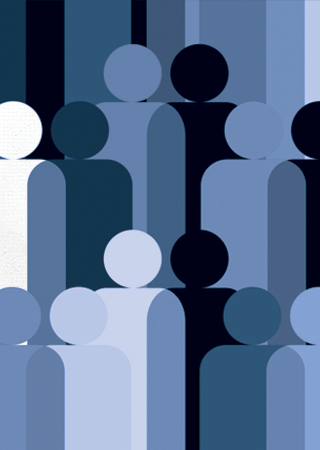 Pattern of Minimalist People Icons 