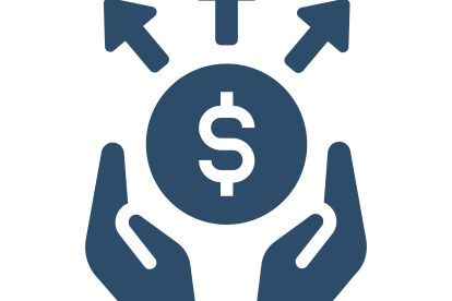An icon of hands giving money