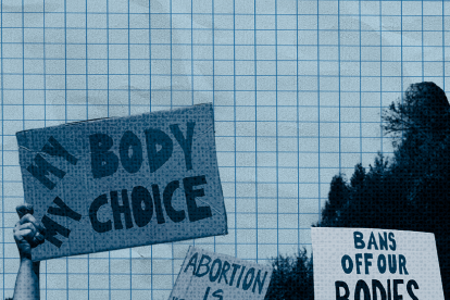 Protest sign that reads "My Body My Choice"