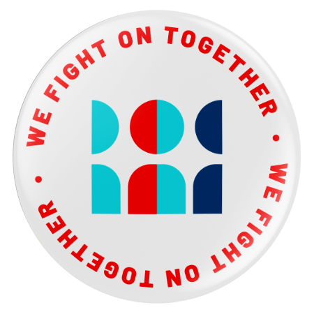 indivisible button stating 