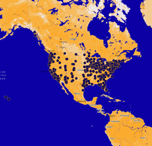 A Map of No Kings events in the US