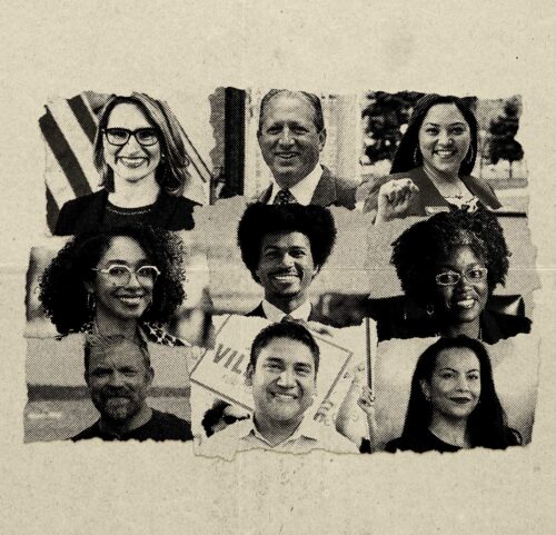 A collage of photos of our primary endorsed candidates